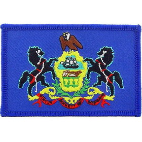 Eagle Emblems PM6839 Patch-Pennsylvania (FLAG), (3-1/2"x2-1/2")