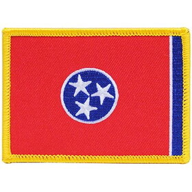 Eagle Emblems PM6843 Patch-Tennessee (FLAG), (3-1/2"x2-1/2")