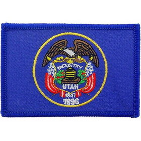 Eagle Emblems PM6845 Patch-Utah (FLAG), (3-1/2"x2-1/2")