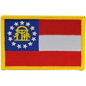 Eagle Emblems PM6861 Patch-Georgia (FLAG), (3-1/2"x2-1/2")