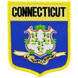 Eagle Emblems PM6907 Patch-Connecticut (SHIELD), (3-1/2