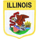 Eagle Emblems PM6914 Patch-Illinois (SHIELD), (3-1/2