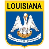 Eagle Emblems PM6919 Patch-Louisiana (SHIELD), (3-1/2