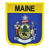 Eagle Emblems PM6920 Patch-Maine (SHIELD), (3-1/2