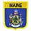 Eagle Emblems PM6920 Patch-Maine (SHIELD), (3-1/2"x2-7/8")