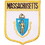Eagle Emblems PM6922 Patch-Massachusetts (Shield) (2-7/8"X3-1/2")