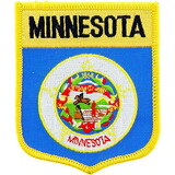Eagle Emblems PM6924 Patch-Minnesota (Shield) (2-7/8
