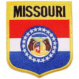 Eagle Emblems PM6926 Patch-Missouri (SHIELD), (3-1/2