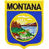 Eagle Emblems PM6927 Patch-Montana (SHIELD), (3-1/2
