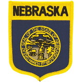 Eagle Emblems PM6928 Patch-Nebraska (SHIELD), (3-1/2