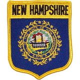 Eagle Emblems PM6930 Patch-New Hampshire (SHIELD), (3-1/2