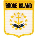 Eagle Emblems PM6940 Patch-Rhode Island (Shield) (2-7/8