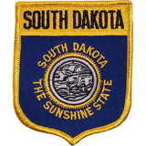 Eagle Emblems PM6942 Patch-South Dakota (Shield) (2-7/8