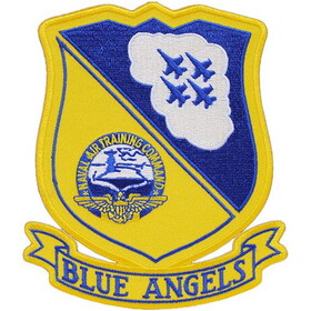 Eagle Emblems PM7011 Patch-Usn,Blue Angels (5-1/2")