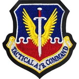Eagle Emblems PM7030 Patch-Usaf,Tactical Air Cmd (MOC-LEATHER BACKING), (4-1/8