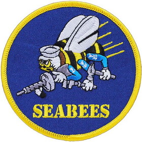 Eagle Emblems PM7050 Patch-Usn,Seabees (4")