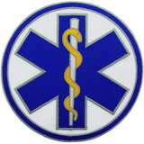 Eagle Emblems PM7183 Patch-Ems Star Of Life (Rod of Asclepius), (5