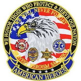 Eagle Emblems PM7812 Patch-American Heroes (Lrg) (5-1/4