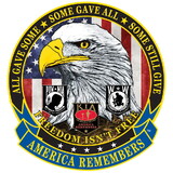 Eagle Emblems PM9030 Patch-America Remembers (XLG), (12-1/2