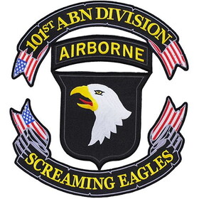 Eagle Emblems PM9035 Patch-Army,101St Abn Div (12-1/8")