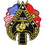 Eagle Emblems PM9052 Patch-Usmc, Spade, Flags (12-1/2")