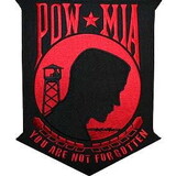 Eagle Emblems PM9090 Patch-Pow*Mia (Red) (12