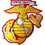 Eagle Emblems PM9115 Patch-Usmc Ega (12) (Ylw/Wht) (12")