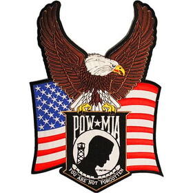 Eagle Emblems PM9151 Patch-Pow*Mia,Eagle Usa (11")