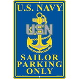 Eagle Emblems SG7514 Sign-U.S.Navy Parking (8
