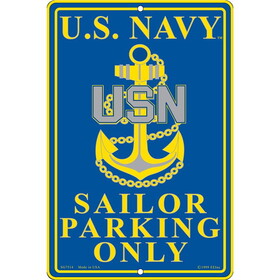 Eagle Emblems SG7514 Sign-U.S.Navy,Parking (8"X12")
