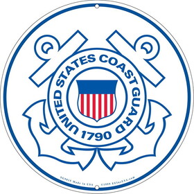 Eagle Emblems SG9015 Sign-U.S.Coast Guard Logo (12")