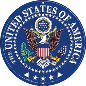 Eagle Emblems SG9016 Sign-United States Of America (12")