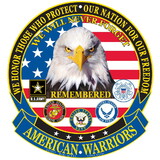 Eagle Emblems SG9017 Sign-American Warriors (12