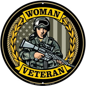 Eagle Emblems SG9035 Sign-Woman Veteran, Bdu