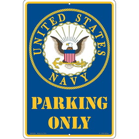 Eagle Emblems SG9104 Sign-U.S.Navy,Parking (12"X18")