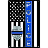Eagle Emblems SG9131 Sign-Police,Blue Line (12