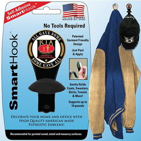 Eagle Emblems SH0010 Smarthook-Kia Honor Single Adhesive/Black