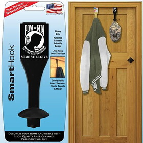 Eagle Emblems SH1020 Smarthook-Pow*Mia Over-the-Door/Black