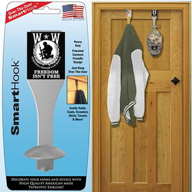 Eagle Emblems SH1030 Smarthook-Wounded Warrior Over-the-Door/Silver