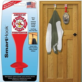 Eagle Emblems SH1070 Smarthook-Fire Department Over-the-Door/Red