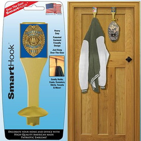 Eagle Emblems SH1090 Smarthook-Police Over-the-Door/Gold