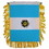 Eagle Emblems WF1005 Mini-Ban, Int, Argentina (3"X5")