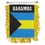Eagle Emblems WF1008 Mini-Ban, Int, Bahamas (3"X5")