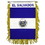 Eagle Emblems WF1030 Mini-Ban, Int, El Salvador (3"X5")