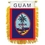 Eagle Emblems WF1037 Mini-Ban, Int, Guam (3"X5")