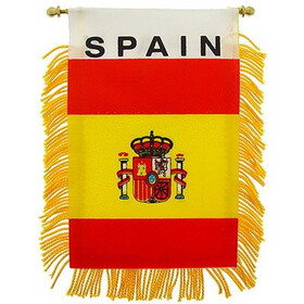 Eagle Emblems WF1101 Mini-Ban,Int,Spain (3"X5")