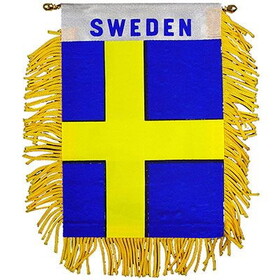 Eagle Emblems WF1107 Mini-Ban,Int,Sweden (3"X5")