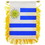 Eagle Emblems WF1114 Mini-Ban, Int, Uruguay (3"X5")