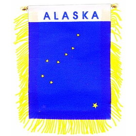 Eagle Emblems WF1502 Mini-Ban,Sta,Alaska (3"X5")