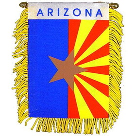 Eagle Emblems WF1503 Mini-Ban,Sta,Arizona (3"X5")